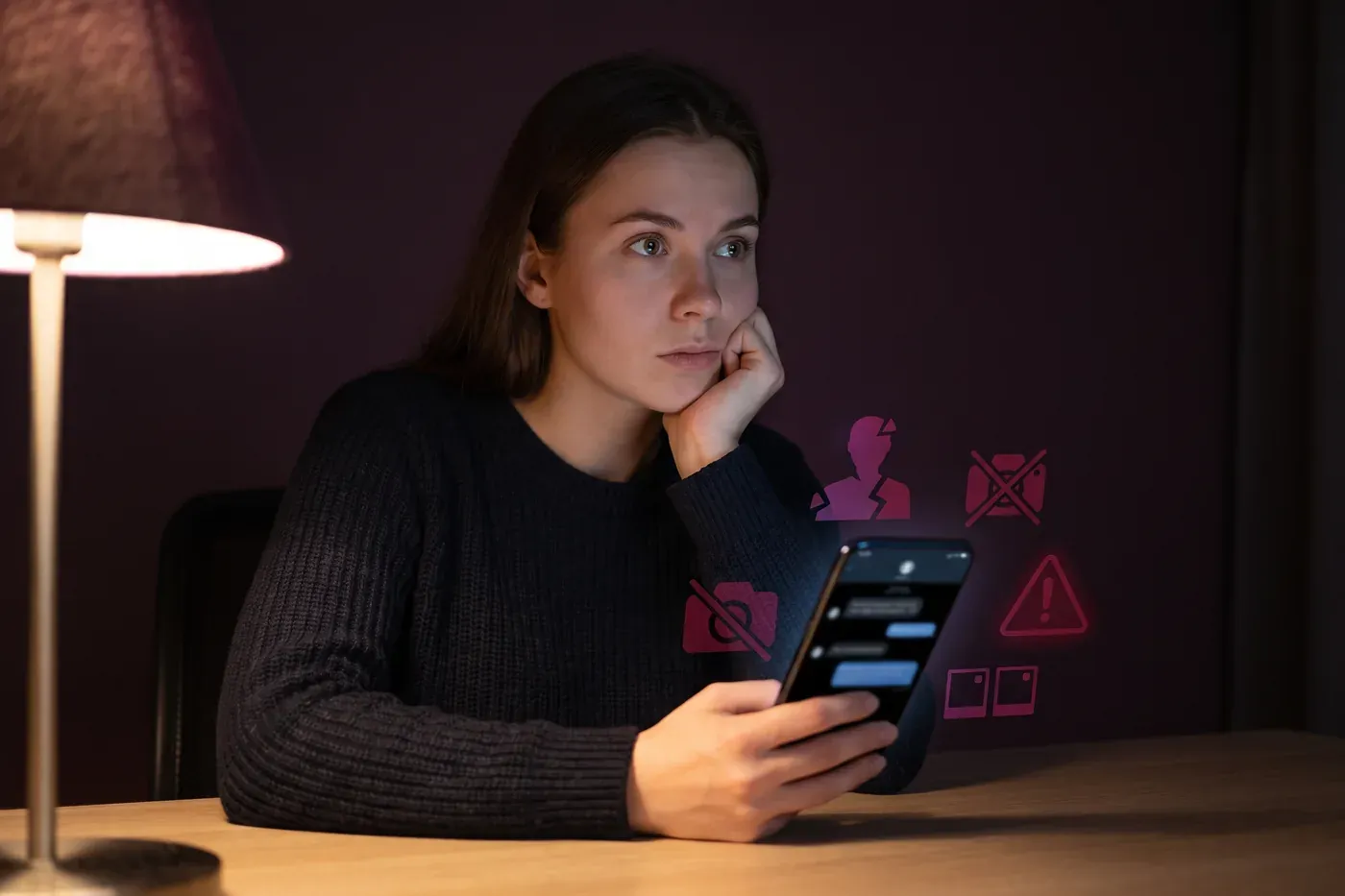 Five common stages of a romance scam, from the first message to a request for money.